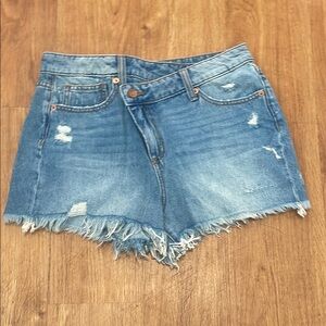 Distressed Denim Shorts